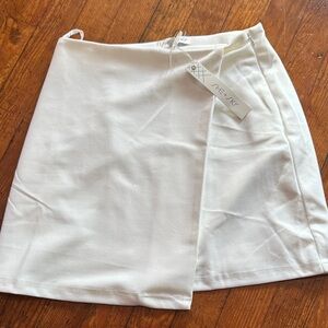 White Wrap Skirt